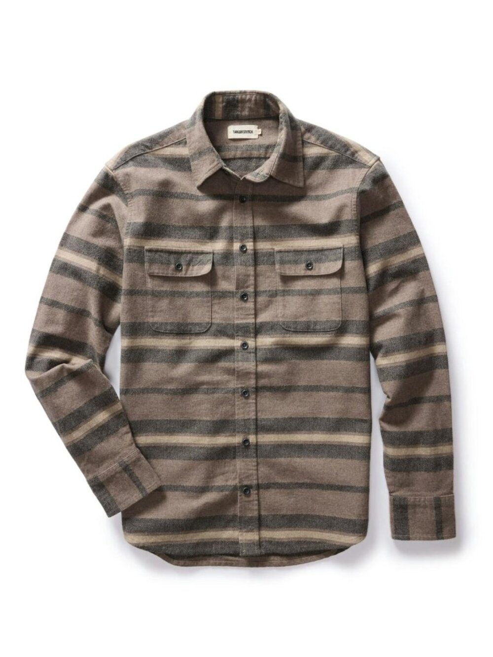Taylor Stitch Yosemite Chamois Shirt, Graystone Heather Stripe, Medium